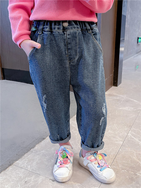 Zsebes őszi gyerek farmer lányoknak