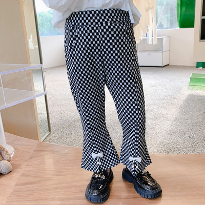 Gyerek szabadidő nadrág szalaggal lányoknak