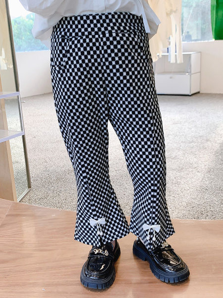 Gyerek szabadidő nadrág szalaggal lányoknak