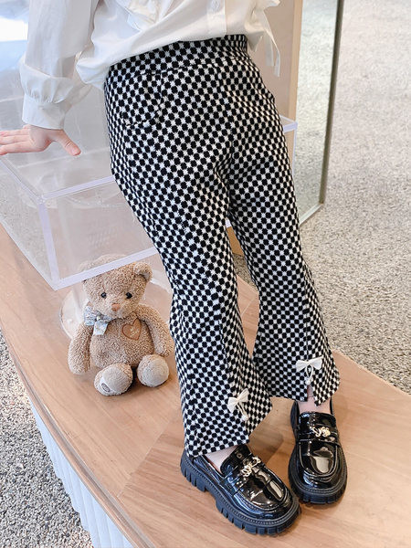 Gyerek szabadidő nadrág szalaggal lányoknak