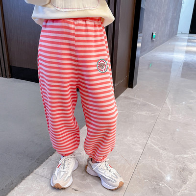 Vaikiškos dryžuotos kelnės mergaitėms