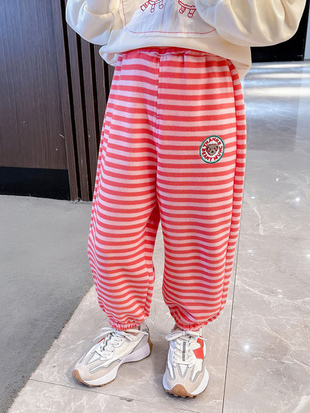 Vaikiškos dryžuotos kelnės mergaitėms