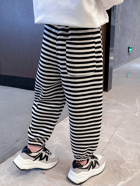 Vaikiškos dryžuotos kelnės mergaitėms