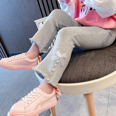 Medvilniniai ilgi antblauzdžiai mergaitėms - įvairių modelių