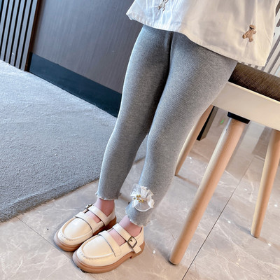 Vaikiški laisvalaikio antblauzdžiai su puošmena mergaitėms