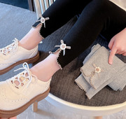 Gyermek sport leggings lányoknak szalaggal