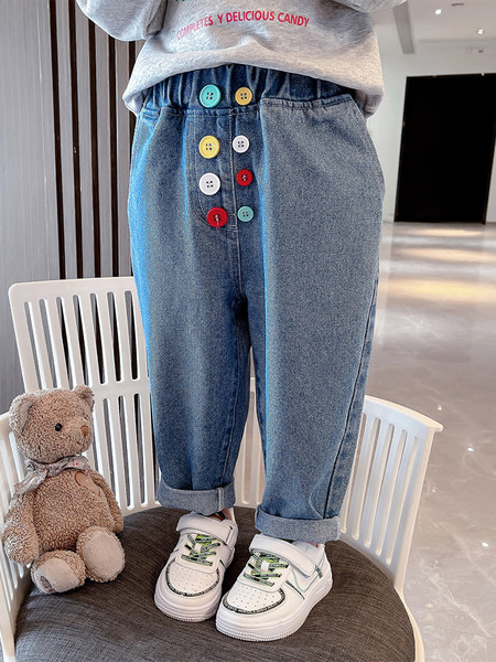 Vaikiškos laisvalaikio kelnės mergaitėms