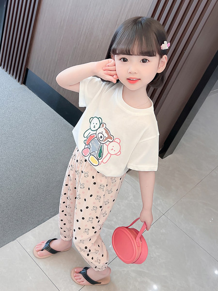 Vaikiškos margintos kelnės mergaitėms