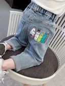 Alkalmi farmernadrág rátéttel lányoknak