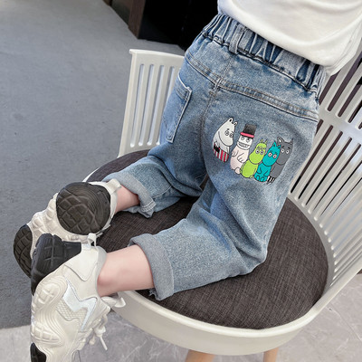 Alkalmi farmernadrág rátéttel lányoknak