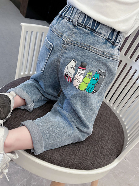 Alkalmi farmernadrág rátéttel lányoknak