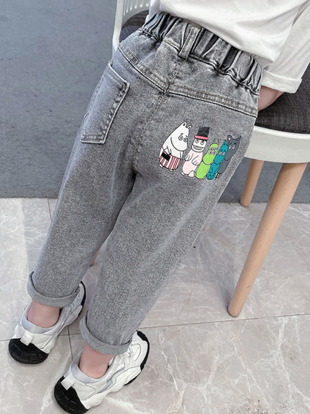 Alkalmi farmernadrág rátéttel lányoknak