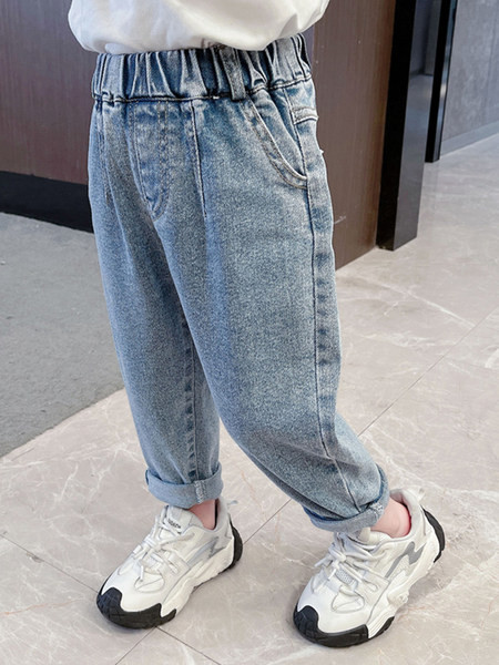 Alkalmi farmernadrág rátéttel lányoknak