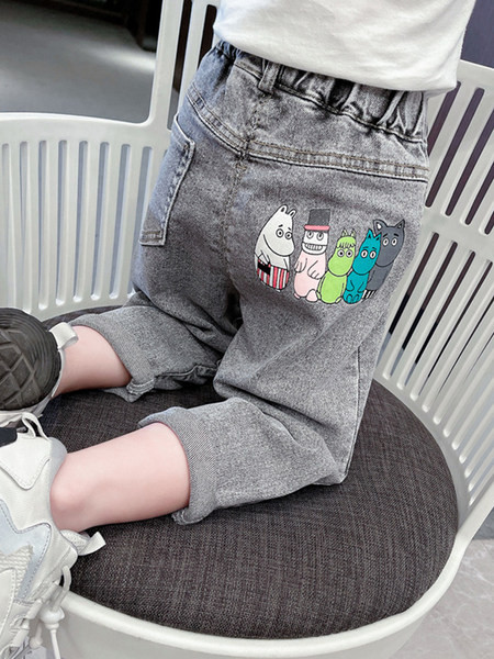 Alkalmi farmernadrág rátéttel lányoknak