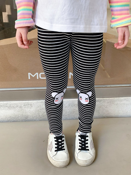 Dječje ležerne tajice s vezom za djevojčice