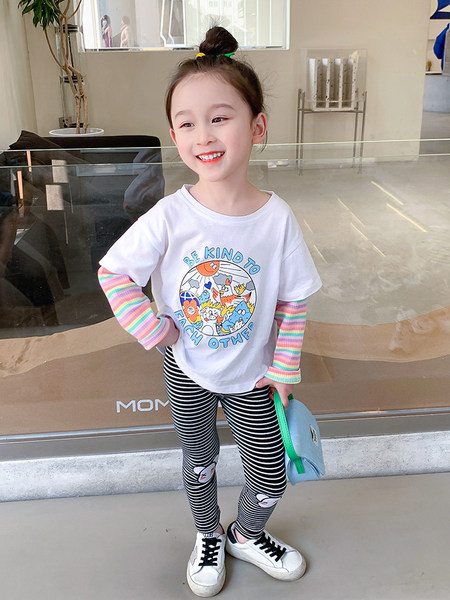 Dječje ležerne tajice s vezom za djevojčice