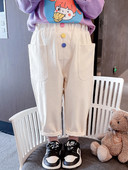 Blugi pentru copii cu nasturi colorati si buzunar