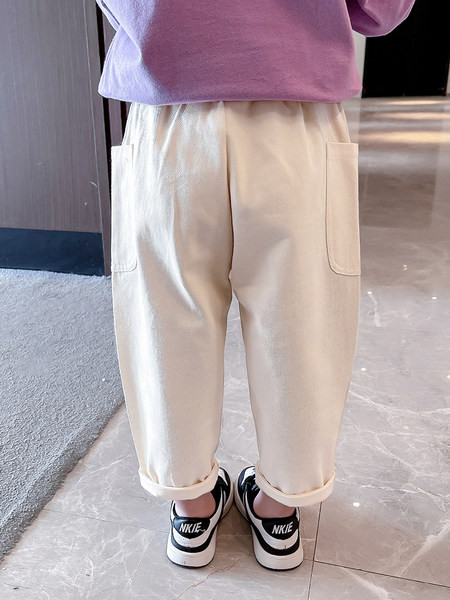 Blugi pentru copii cu nasturi colorati si buzunar