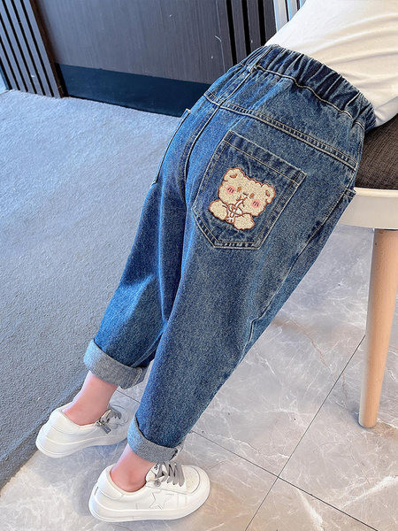 Blugi pentru fete cu talie elastica - diverse modele