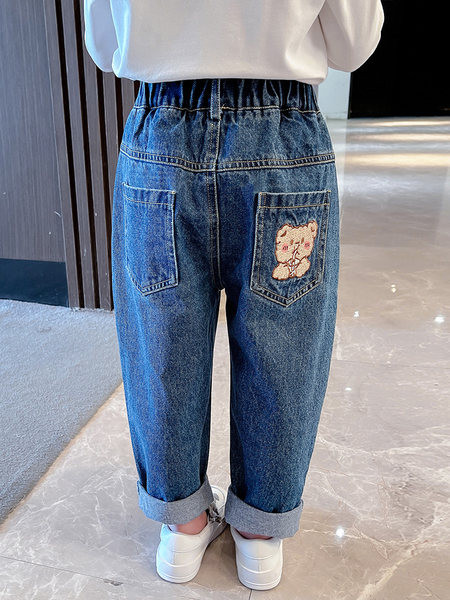 Blugi pentru fete cu talie elastica - diverse modele