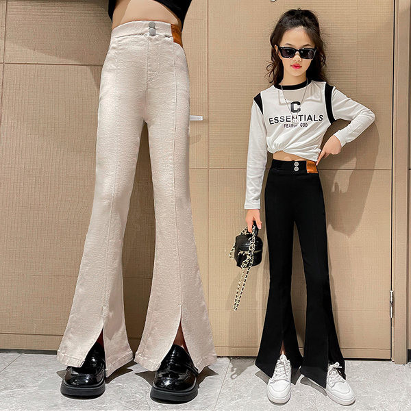 Dječje hlače za djevojčice s prorezom