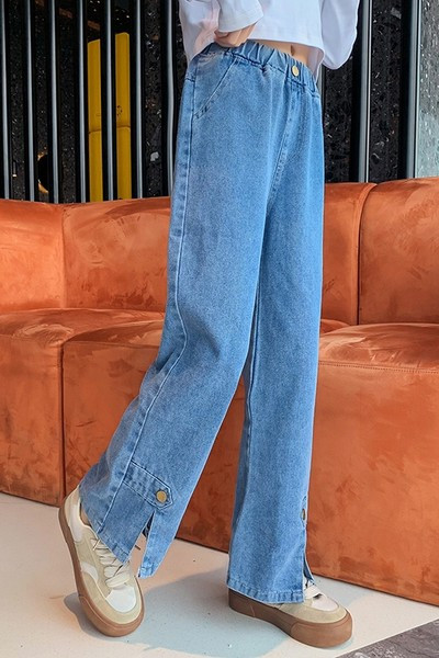 Dječje traperice visokog struka za djevojčice