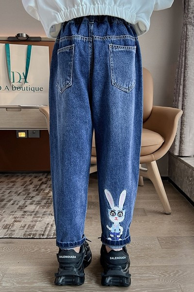 Dječje traperice za djevojčice s vezom