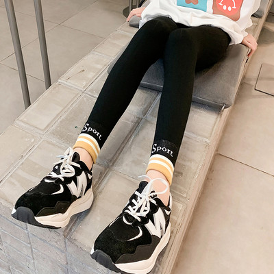 Elasztikus gyermek leggings lányoknak felirattal