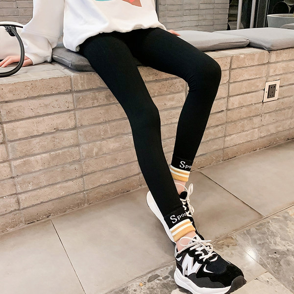 Elasztikus gyermek leggings lányoknak felirattal