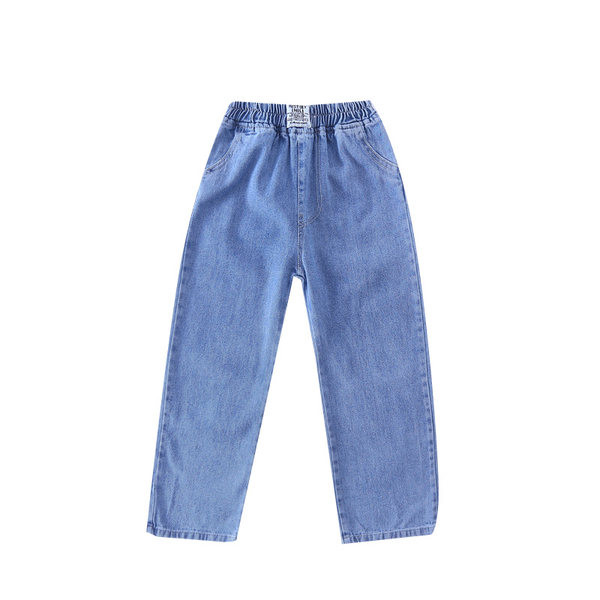 Vaikiški laisvalaikio džinsai aukštu liemeniu
