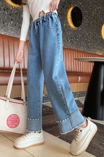 Blugi copii model lat cu buzunar