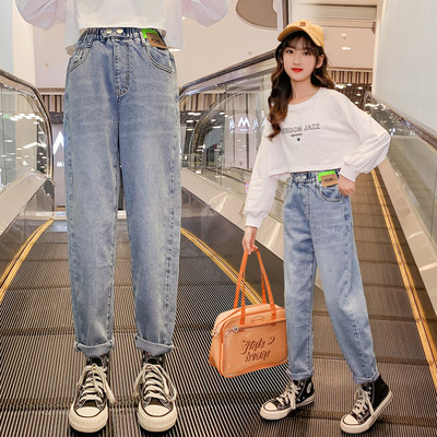 Őszi-tavaszi farmer lányoknak gumival