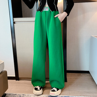 Trijų spalvų vaikiškos kelnės su kišene