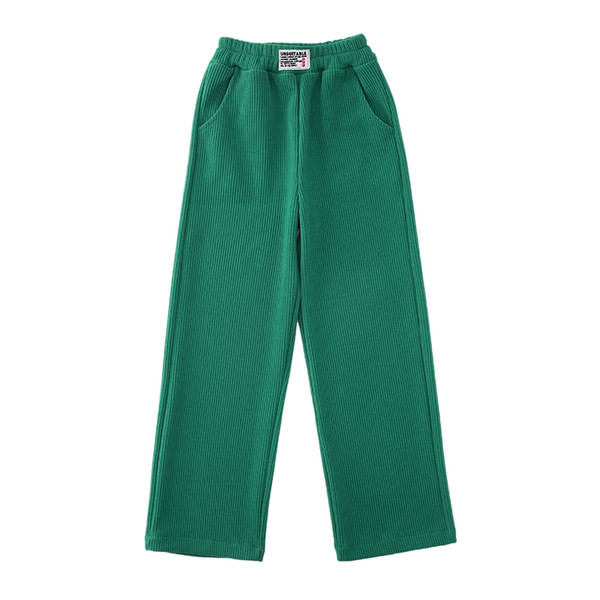 Trijų spalvų vaikiškos kelnės su kišene