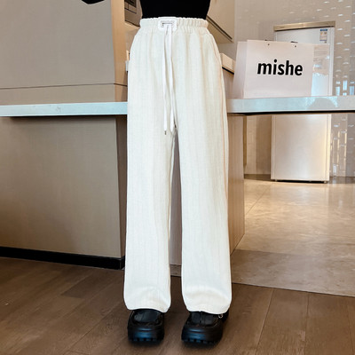 Šiuolaikinės vaikiškos kelnės su raišteliais ir kišenėmis