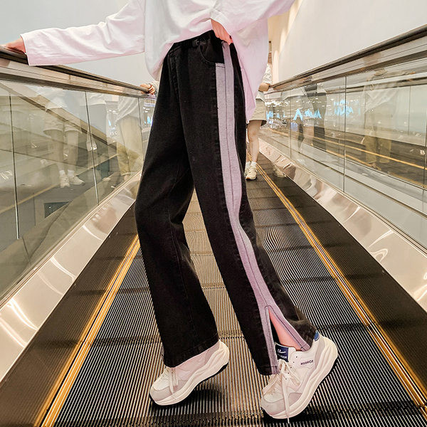 Gyerekfarmer szegéllyel és hasítékkal