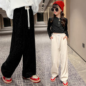 Gyermek széles szárú nadrág fűzős lányoknak