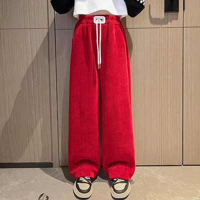 Gyermek széles szárú nadrág fűzős lányoknak