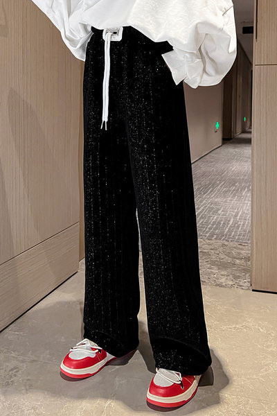 Gyermek széles szárú nadrág fűzős lányoknak