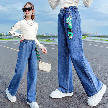Нов модел модерни дънки за момичета с висока талия и джоб