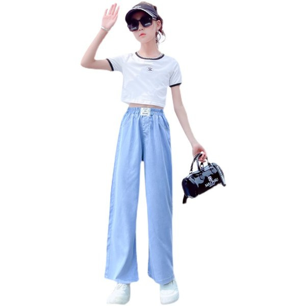 Magas derekú és zsebes gyerekfarmer