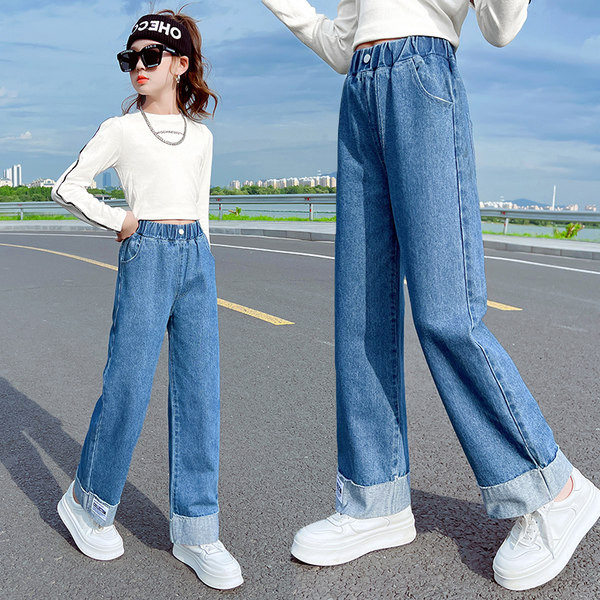 Farmer lányoknak letisztult mintás elasztikus