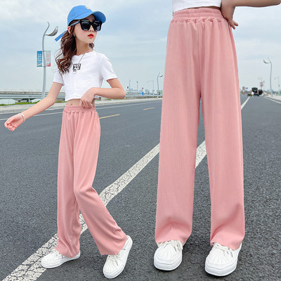 Vaikiškos plačios kelnės mergaitėms