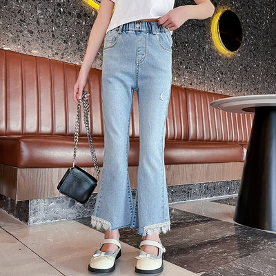 Gyerek széles szárú gyöngyfarmer lányoknak