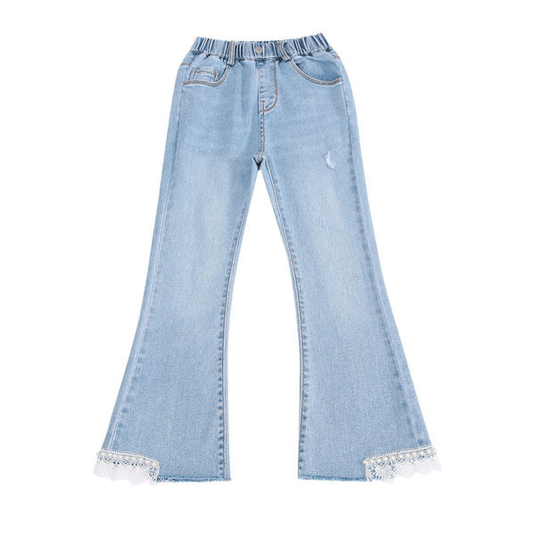 Gyerek széles szárú gyöngyfarmer lányoknak