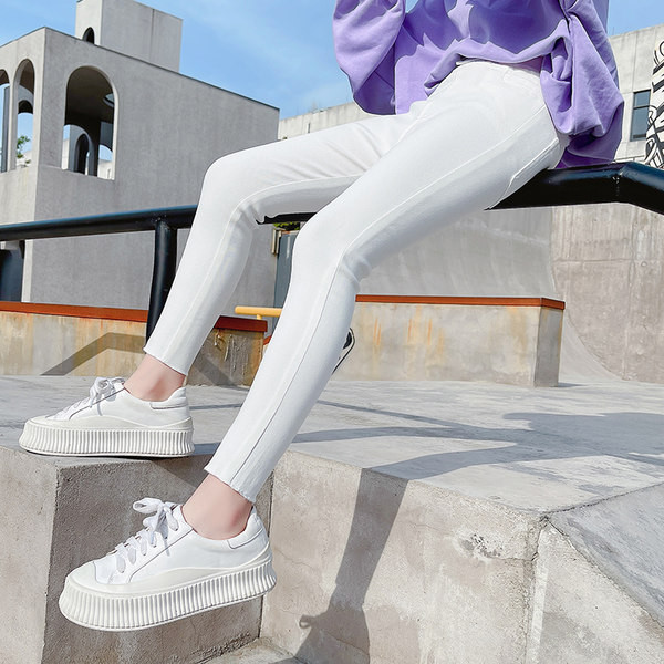 Vaikiškos vienspalvės kelnės mergaitėms