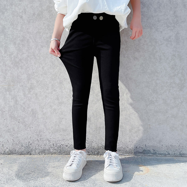 Vaikiškos vienspalvės kelnės mergaitėms