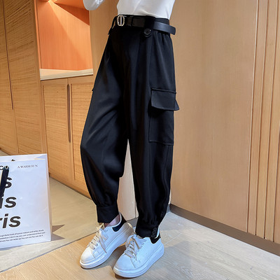 Moteriškos kelnės mergaitei su kišene