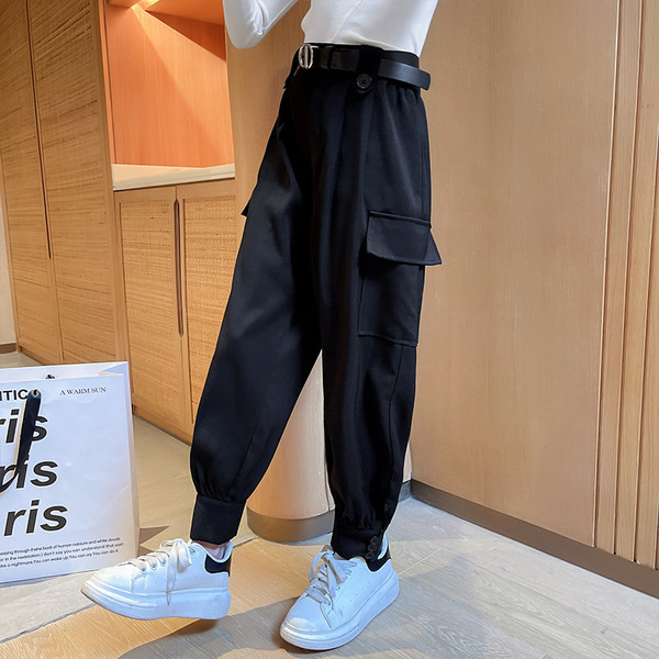 Moteriškos kelnės mergaitei su kišene