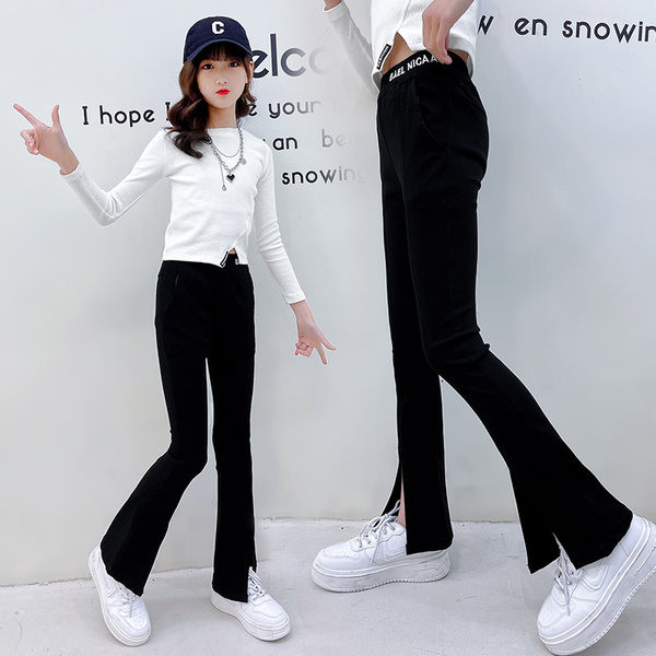 Elastsed laiade sääredega lastepüksid tüdrukutele